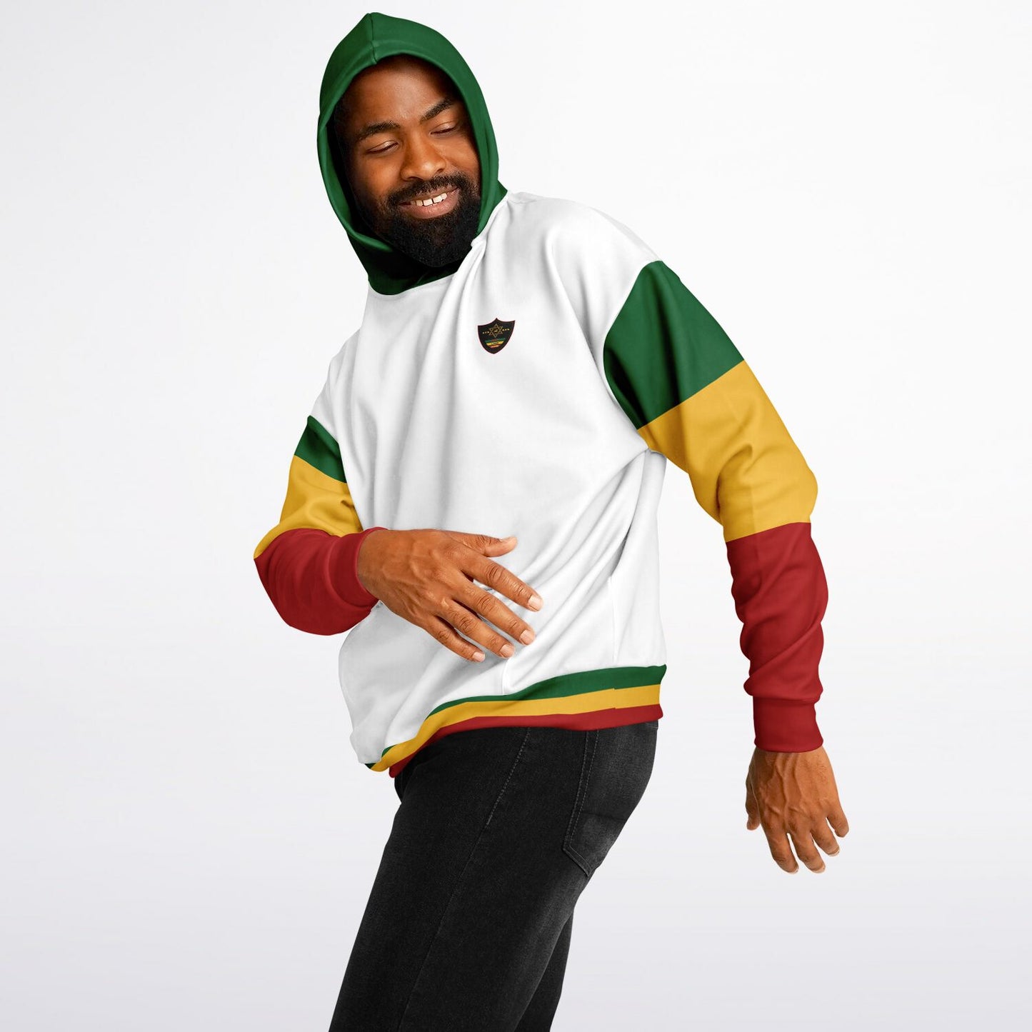 Rasta Heavyweight Pull Over Hoodie