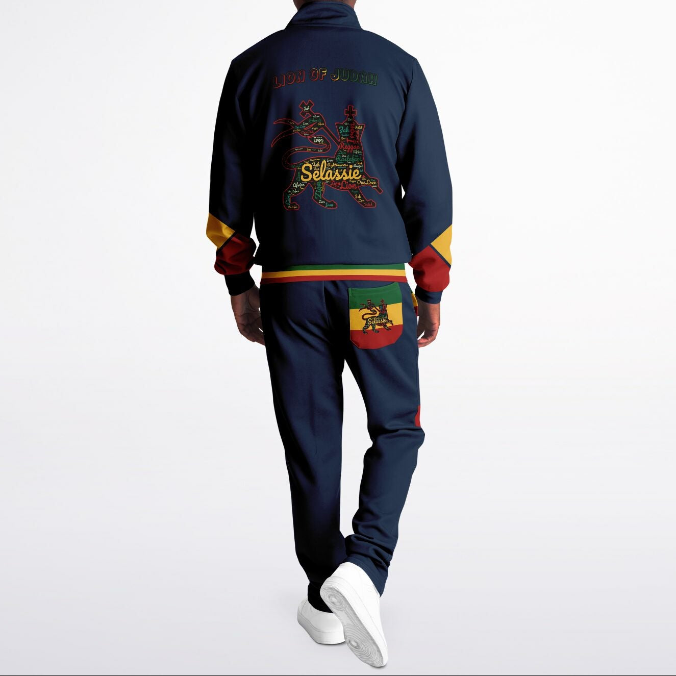 Rasta Tracksuit - Lion Of Judah Navy