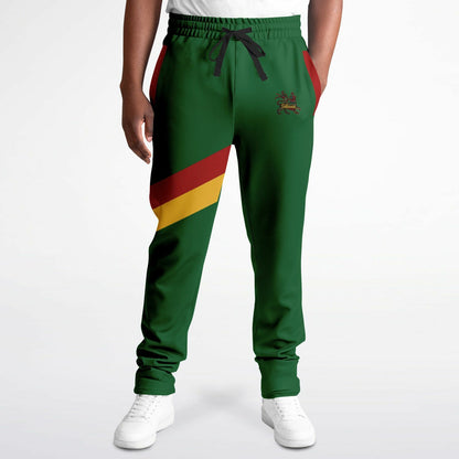 Rasta Track Pants - Lion Of Judah Green