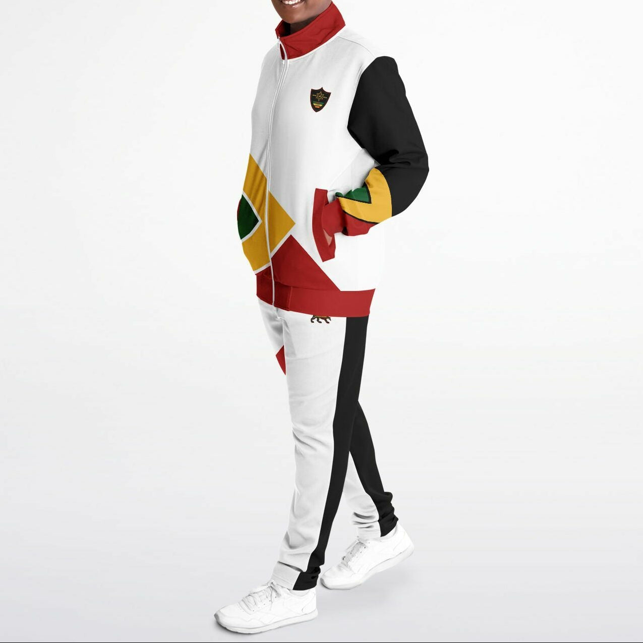 Rasta Tracksuit - Lion Of Judah White
