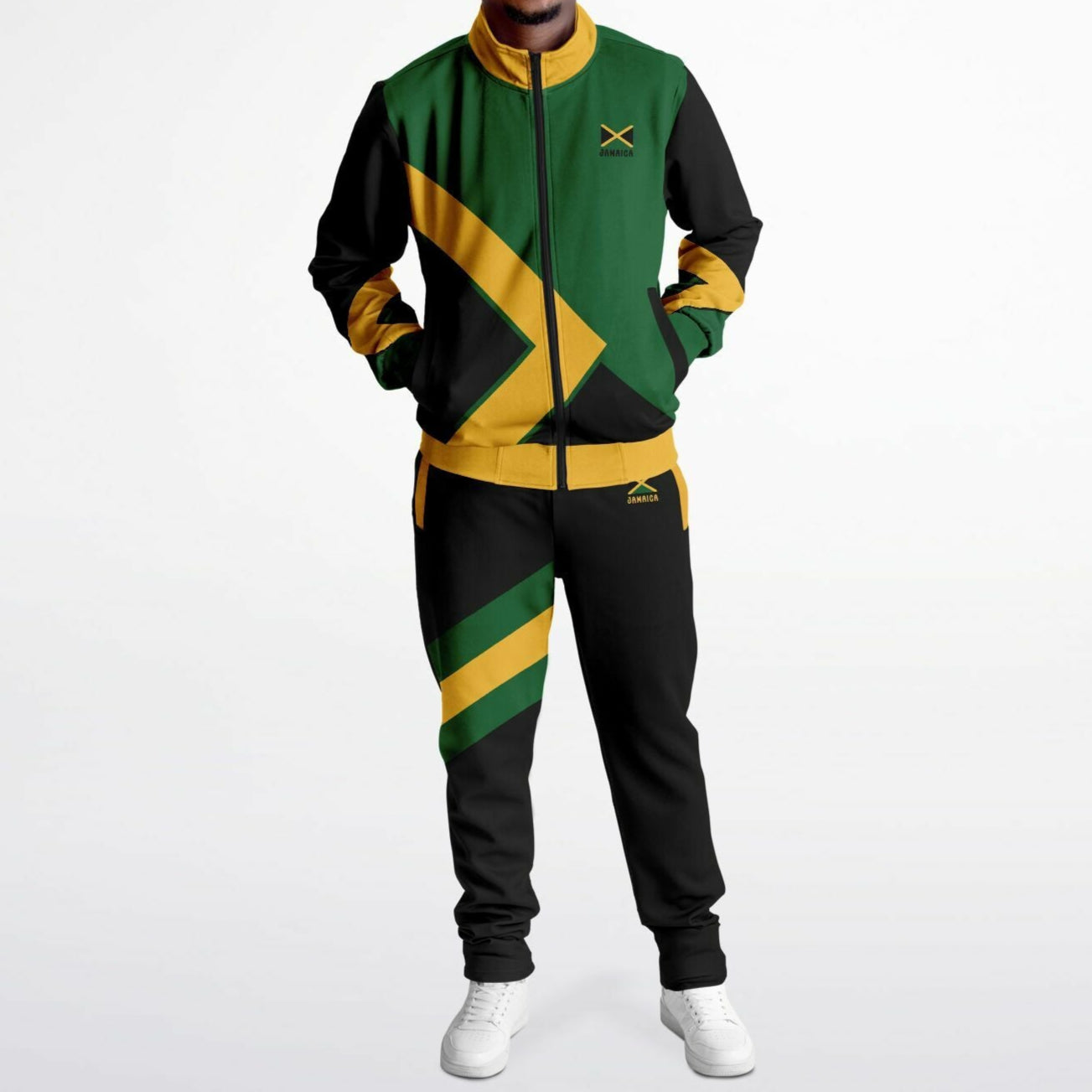 Jamaica Tracksuit Green Back