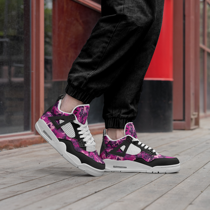 Pink & Purple Camo Basketball Shoes