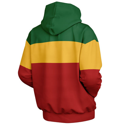 Rasta Heavyweight Pull Over Hoodie