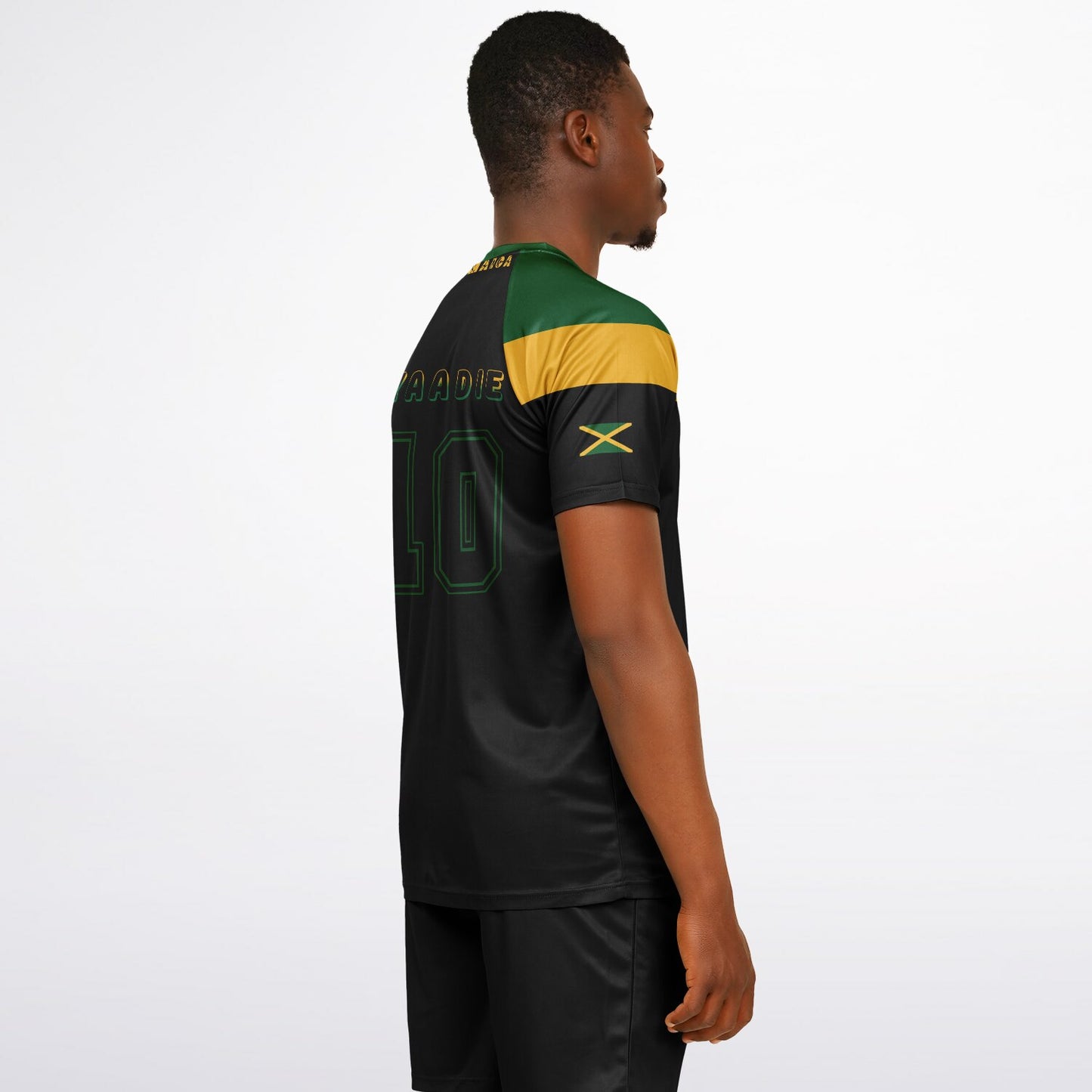 Jamaica Soccer Jersey - Black - Plain Back