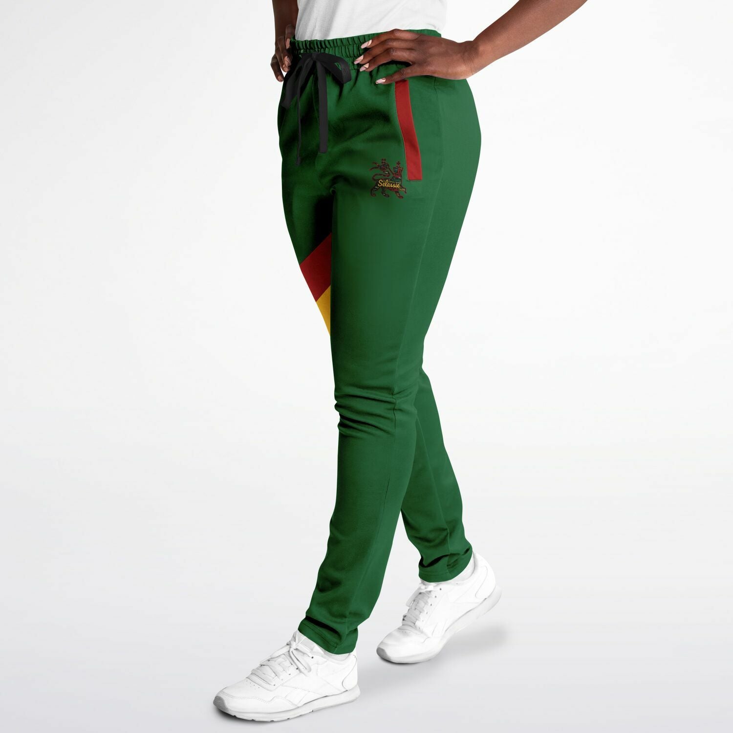 Rasta Track Pants - Lion Of Judah Green