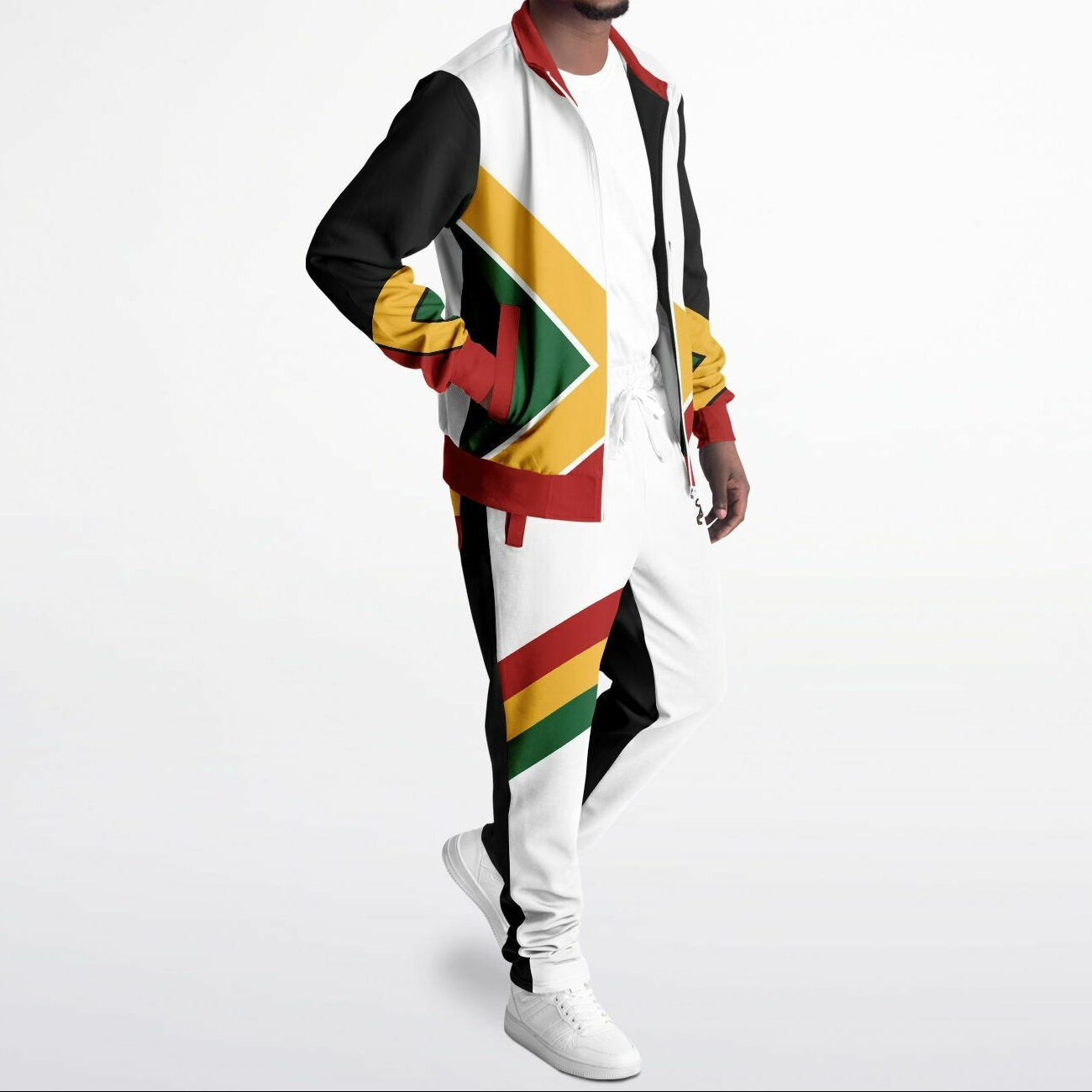 Rasta Tracksuit - Lion Of Judah White