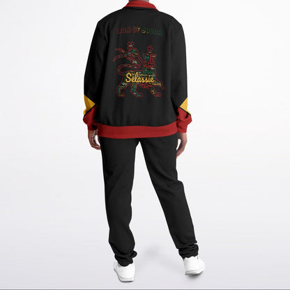 Rasta Tracksuit - Lion Of Judah Black