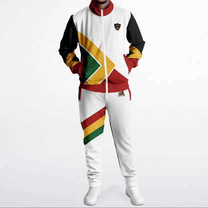 Rasta Tracksuit - Lion Of Judah White