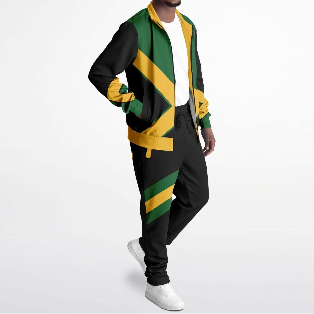 Jamaica Tracksuit Green Back