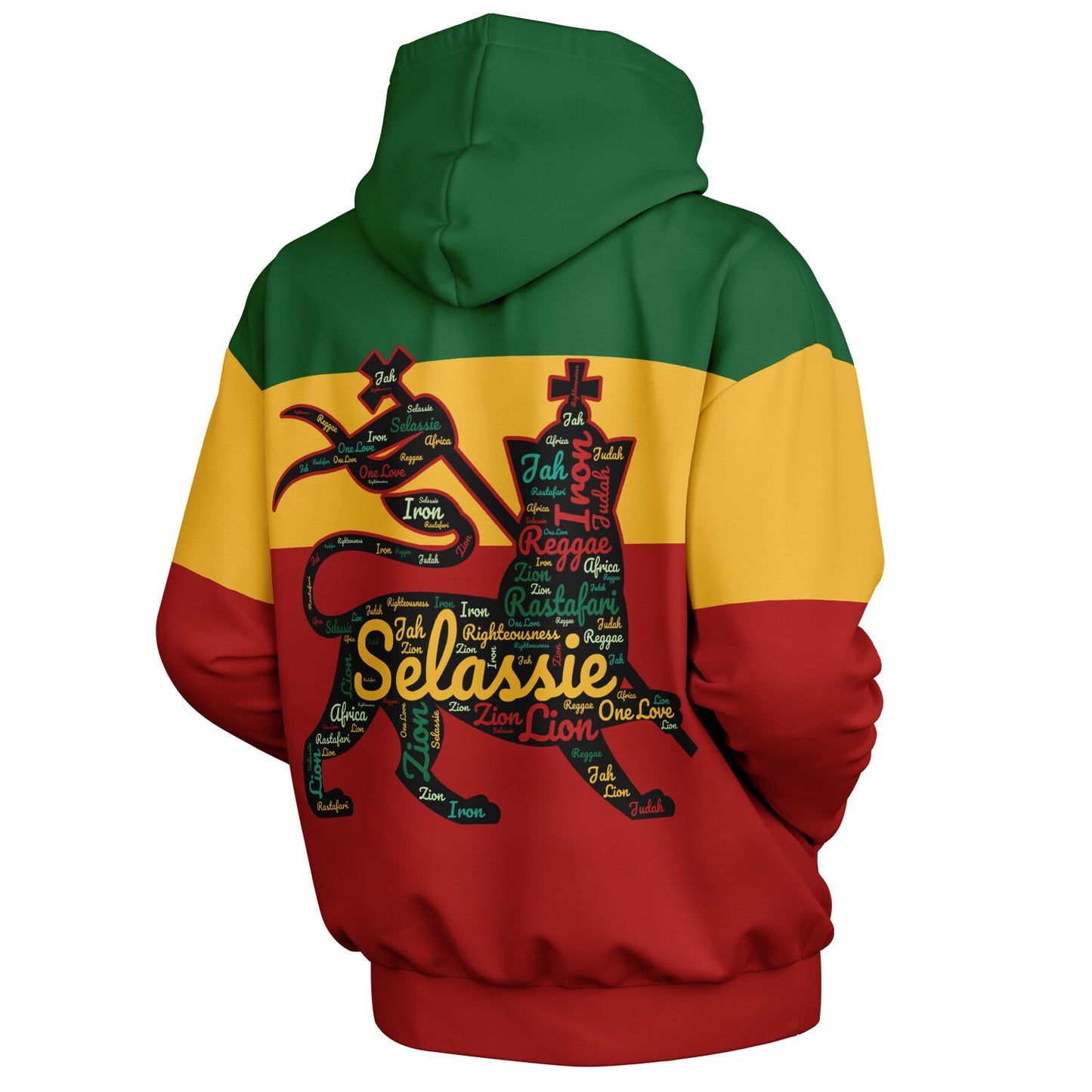 Rasta Heavyweight Pull Over Hoodie