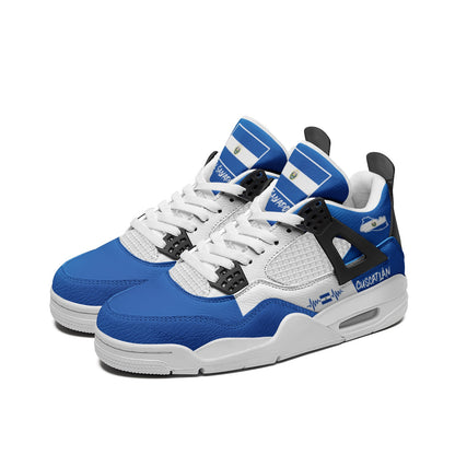 El Salvador Flag Shoes - Rebel Sole Mid Top Sneakers