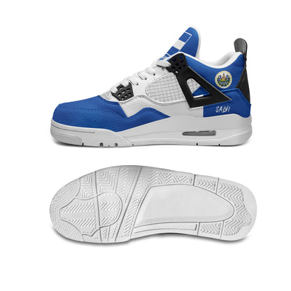 El Salvador Flag Shoes - Rebel Sole Mid Top Sneakers