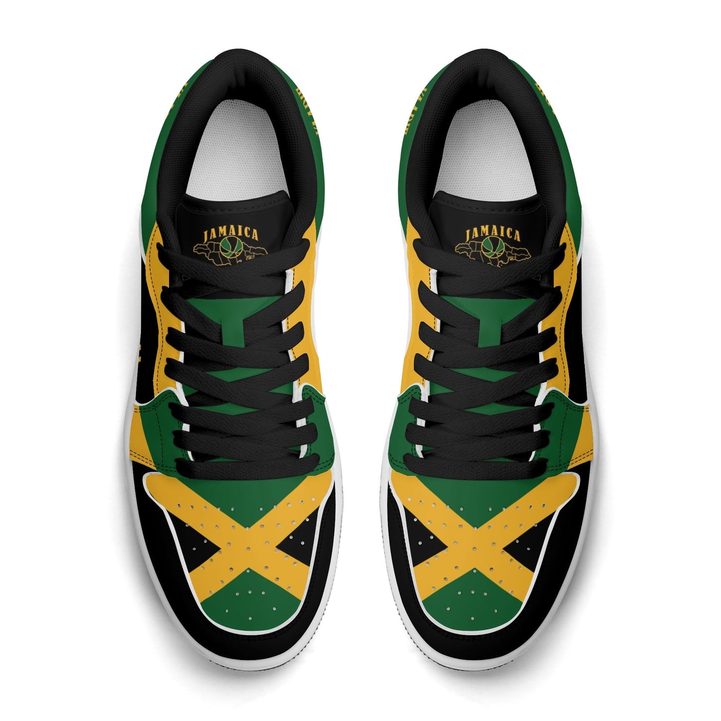Jamaica Map Low Tops - Black - Jamrock Low