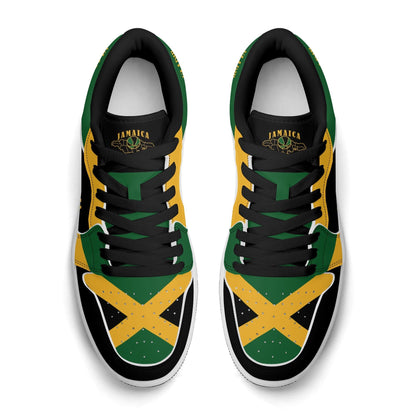 Jamaica Map Low Tops - Black - Jamrock Low