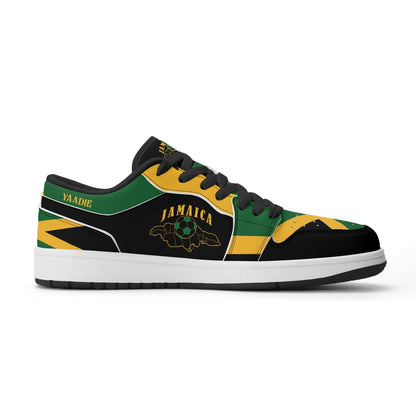 Jamaica Map Low Tops - Black - Jamrock Low