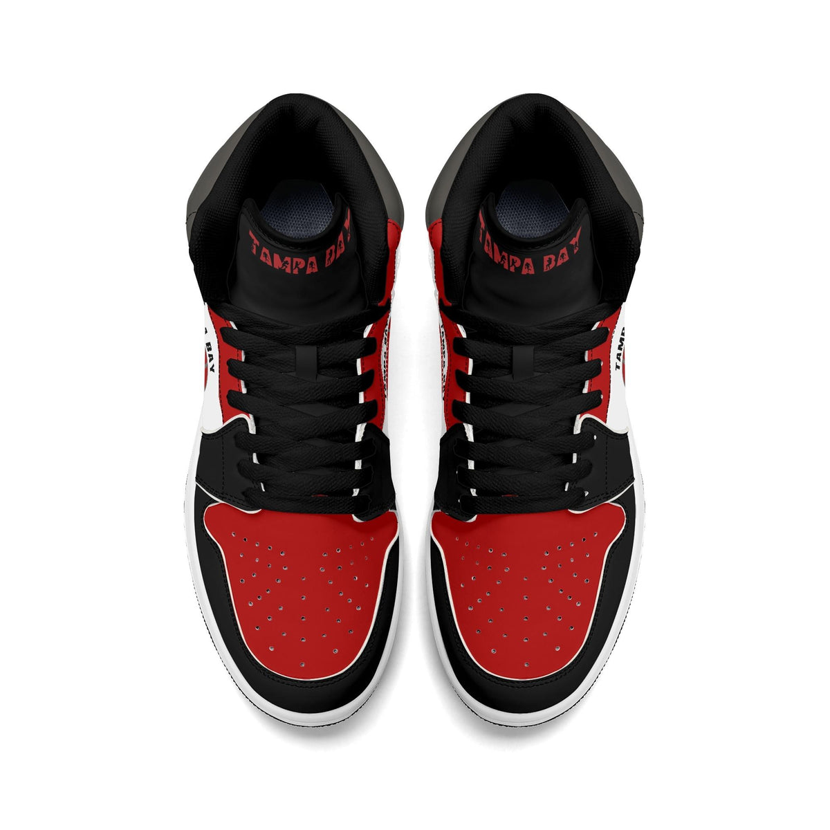 Tampa Bay Football-Inspired High Top Sneakers White - Jamrock High