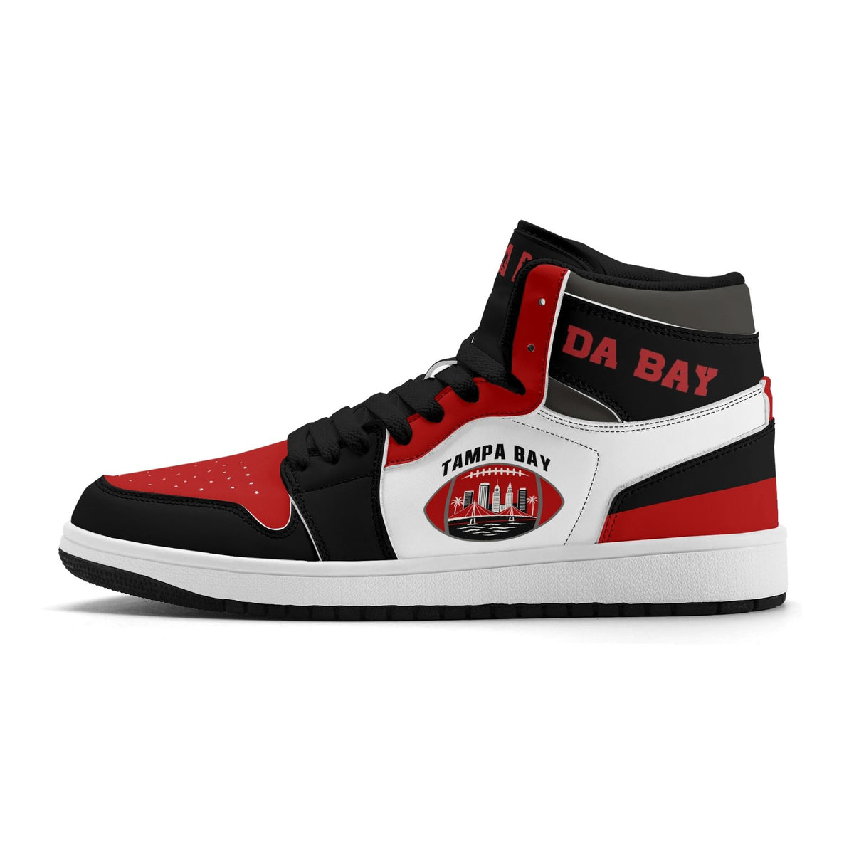 Tampa Bay Football-Inspired High Top Sneakers White - Jamrock High