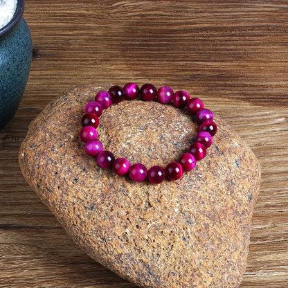 Rose Red Tiger Eye Bracelets