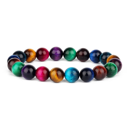 Colorful Tiger Eye Beaded Bracelet