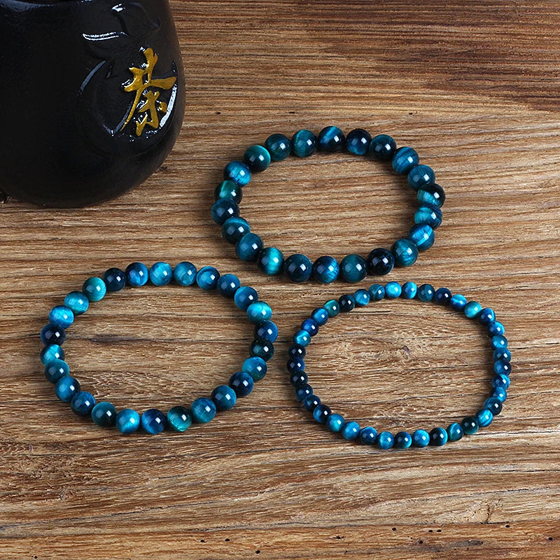 Lake Blue Tiger Eye Bracelets