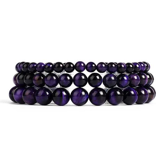 Purple Tiger Eye Bracelets