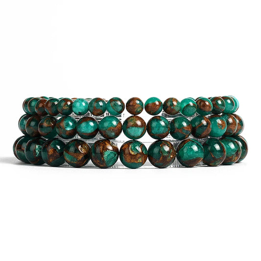 Green Cloisonne Beaded Bracelets