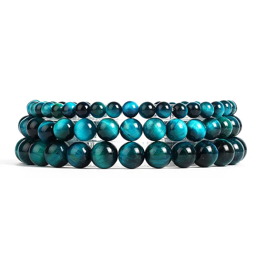 Lake Blue Tiger Eye Bracelets