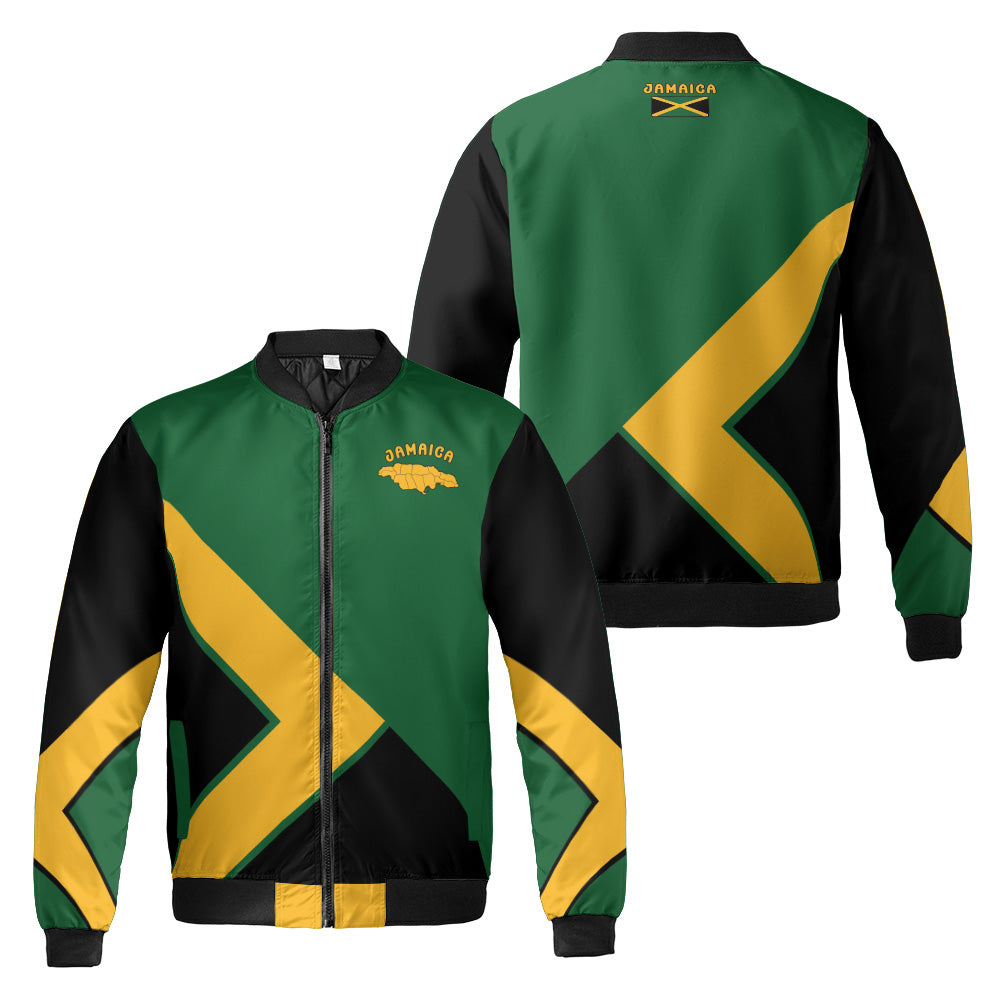 Jamaica Quilted Bomber Jacket Green