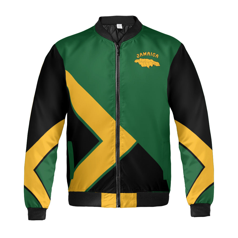 Jamaica Quilted Bomber Jacket Green