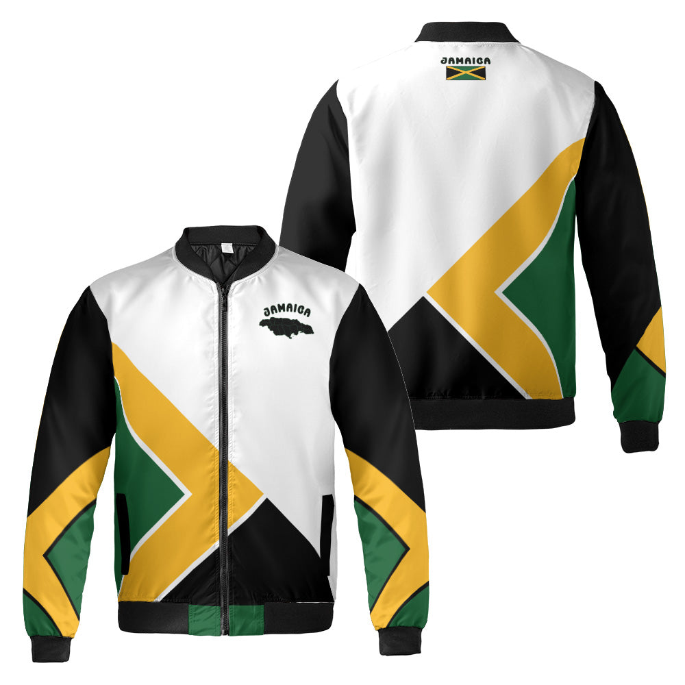 Jamaica Quilted Bomber Jacket White