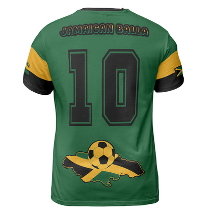 Jamaica Sports Shirt Soccer Comfort Tee - Green