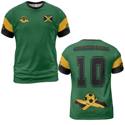 Jamaica Sports Shirt Soccer Comfort Tee - Green