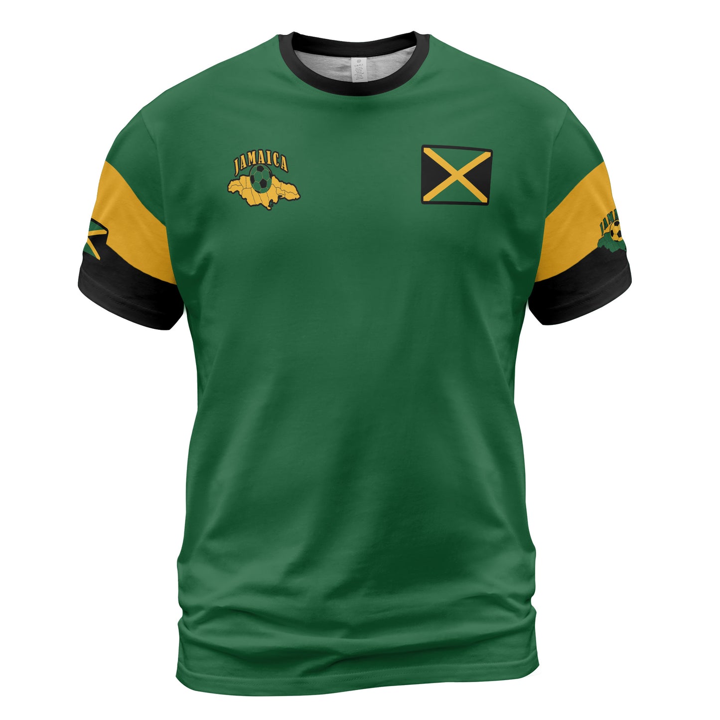 Jamaica Sports Shirt Soccer Comfort Tee - Green