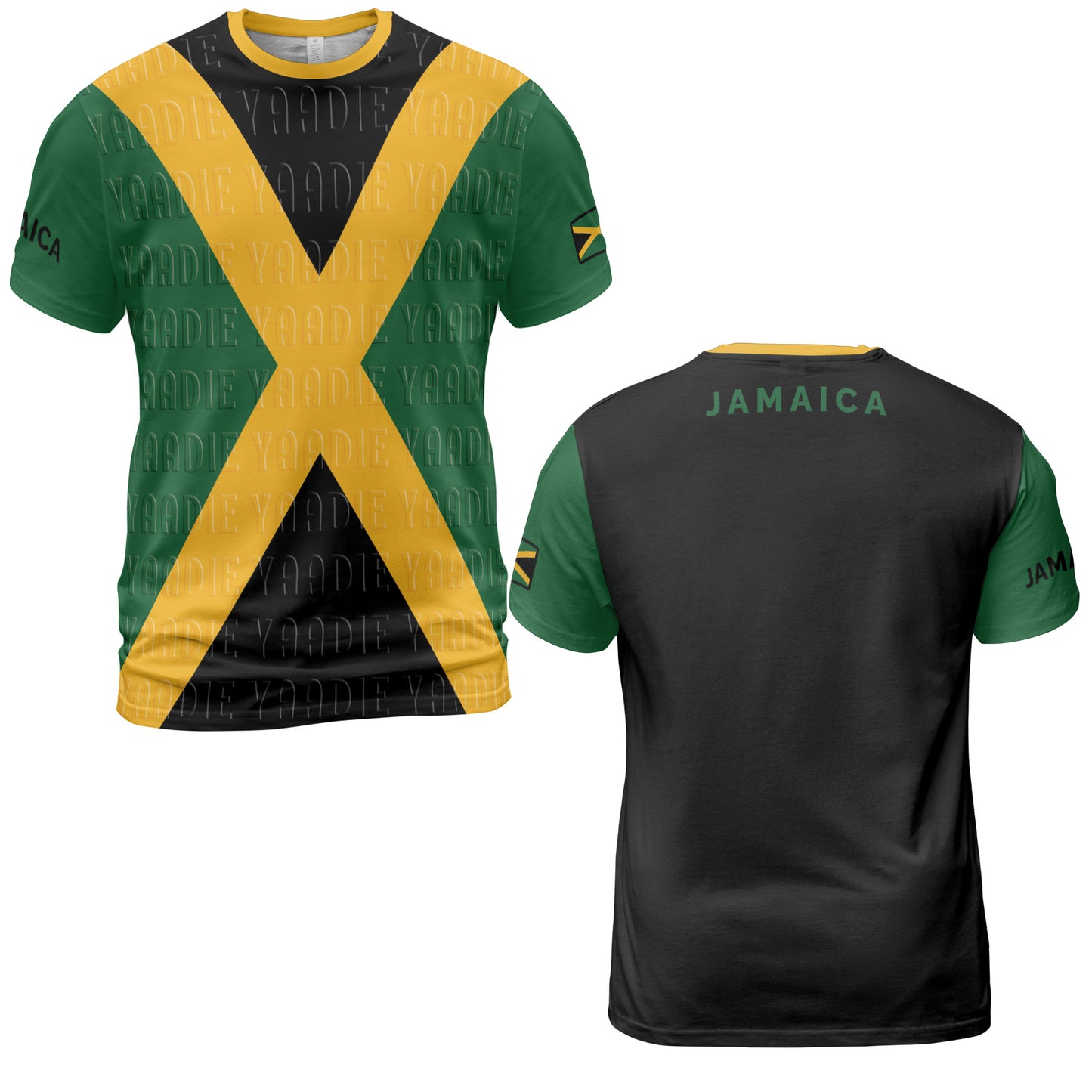 Yaadie Jamaica Flag Sports Shirt