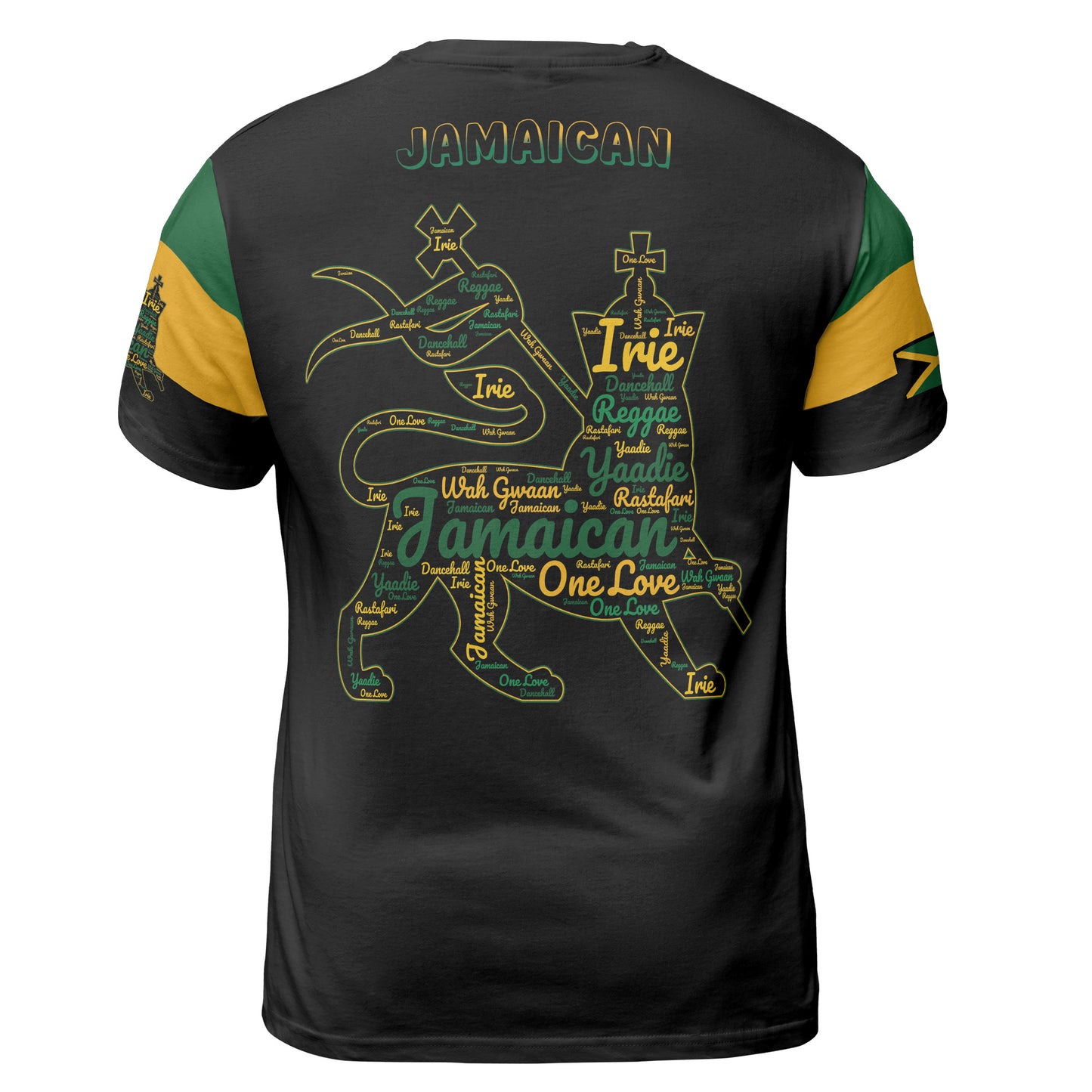 Jamaica Sports Shirt Lion Of Judah Comfort Tee - Black