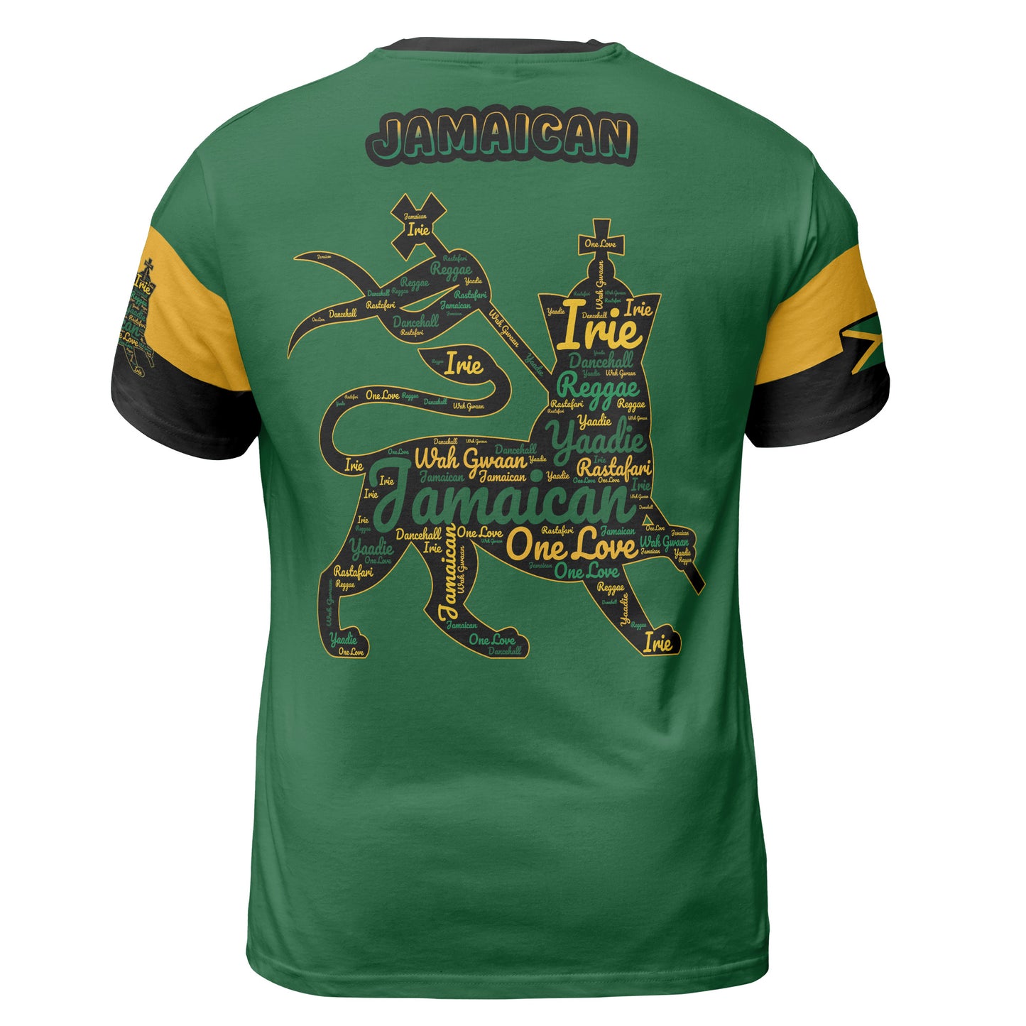 Jamaica Sports Shirt Lion Of Judah Comfort Tee - Green