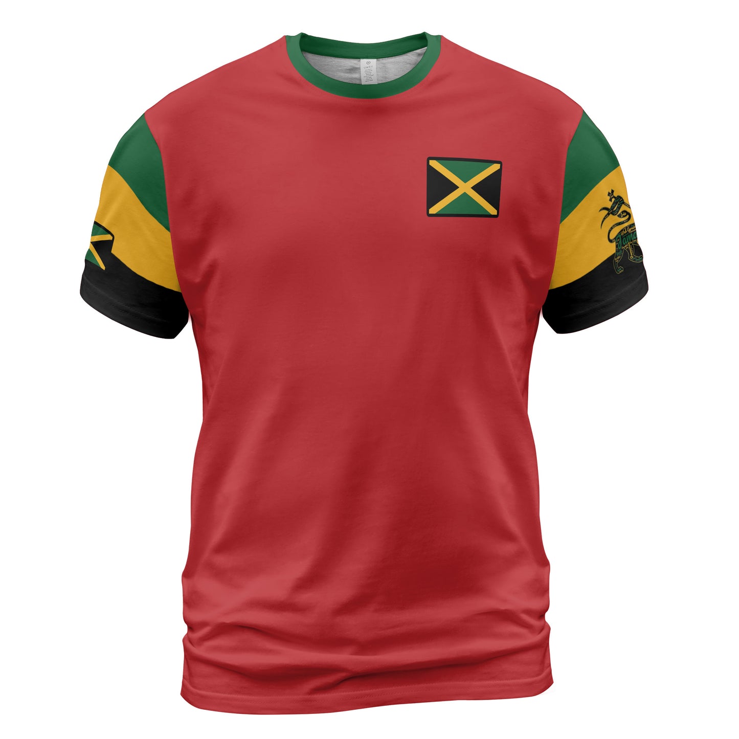 Jamaica Sports Shirt Lion Of Judah Comfort Tee - Red