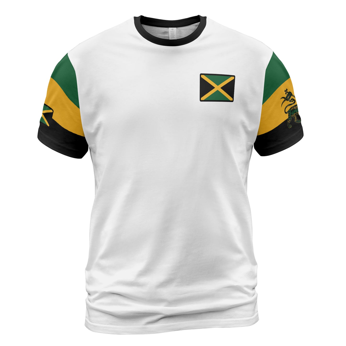 Jamaica Sports Shirt Lion Of Judah Comfort Tee - White