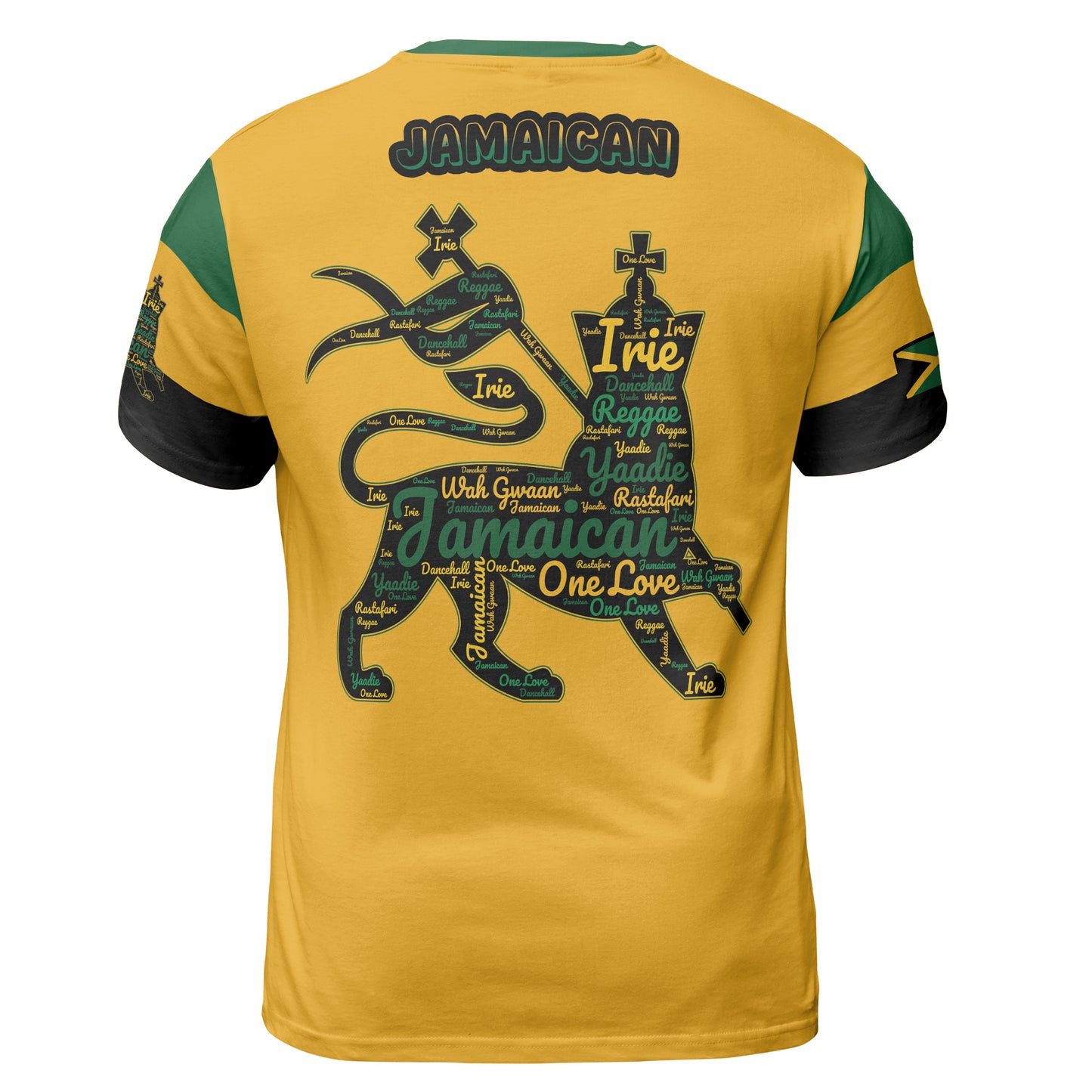 Jamaica Sports Shirt Lion Of Judah Comfort Tee -  - Yellow