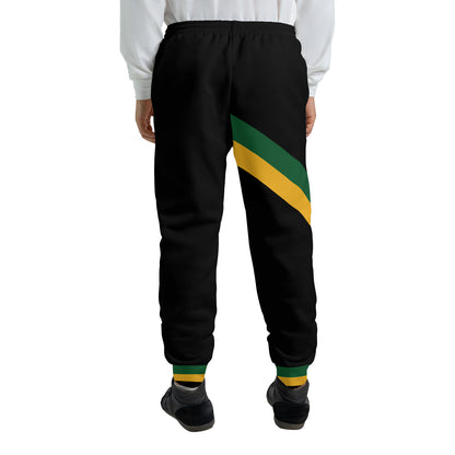 Jamaica Jogger Sweatpants - Yaadie Pride Black