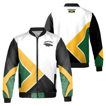 Jamaica Fleece Bomber Jacket White