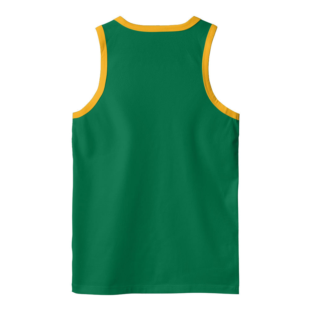 Rasta Tank Tops - Lion of Judah Green
