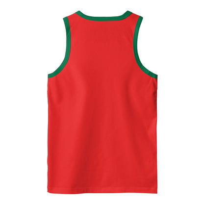 Rasta Tank Tops - Lion of Judah Red