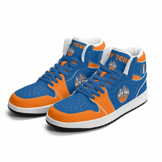 New York Basketball High Top Blue Sneakers - Jamrock High