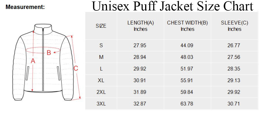 Jamaican Colored Camouflage Puff Jacket