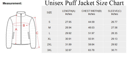 Jamaican Colored Camouflage Puff Jacket