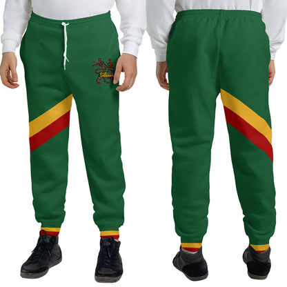 Rasta Lion Of Judah Jogger Sweatpants - Green