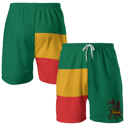 Lion Of Judah Athletic Rasta Shorts