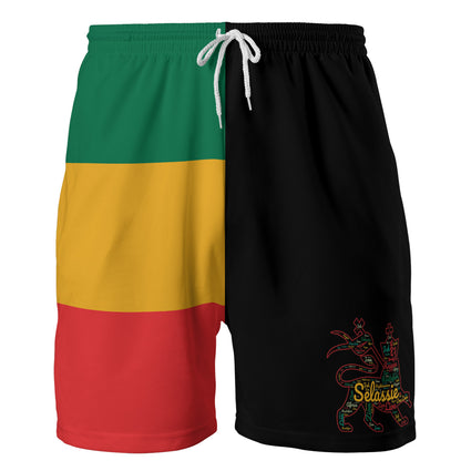 Lion Of Judah Athletic Rasta Shorts