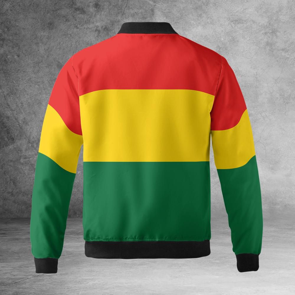 Rasta Stripes Bomber Jacket